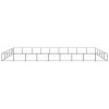Dog Kennel Black 484.4 ftÂ¬â‰¤ Steel