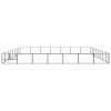 Dog Kennel Black 602.8 ftÂ¬â‰¤ Steel
