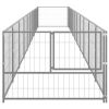 Dog Kennel Silver 107.6 ftÂ¬â‰¤ Steel