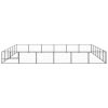 Dog Kennel Black 387.5 ftÂ¬â‰¤ Steel